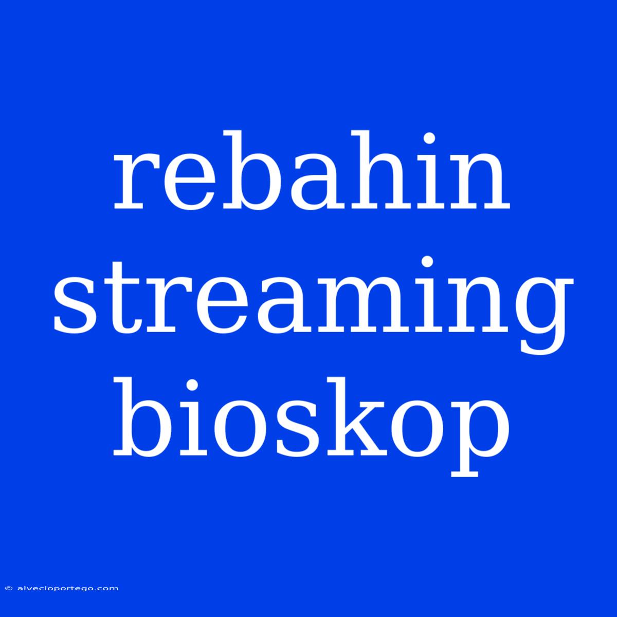 Rebahin Streaming Bioskop