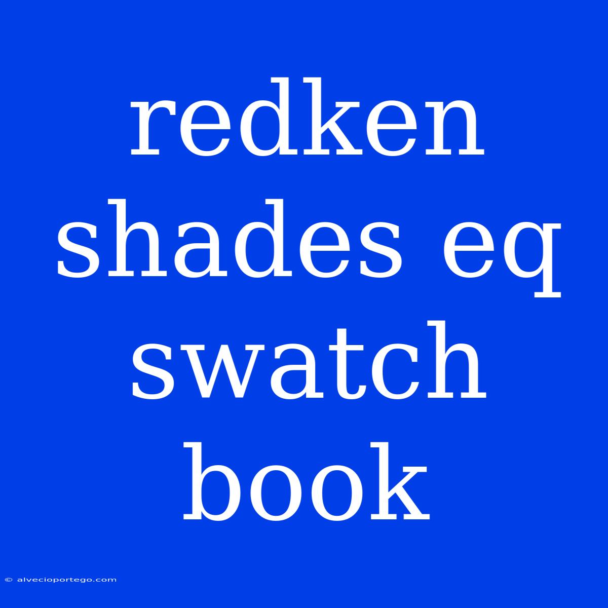 Redken Shades Eq Swatch Book