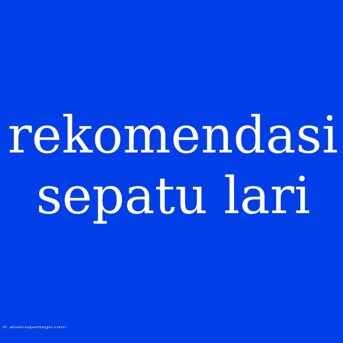 Rekomendasi Sepatu Lari