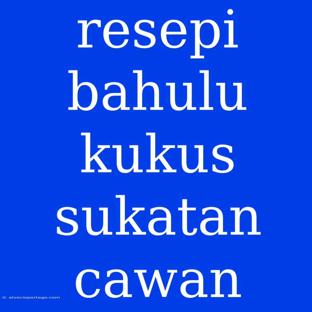 Resepi Bahulu Kukus Sukatan Cawan