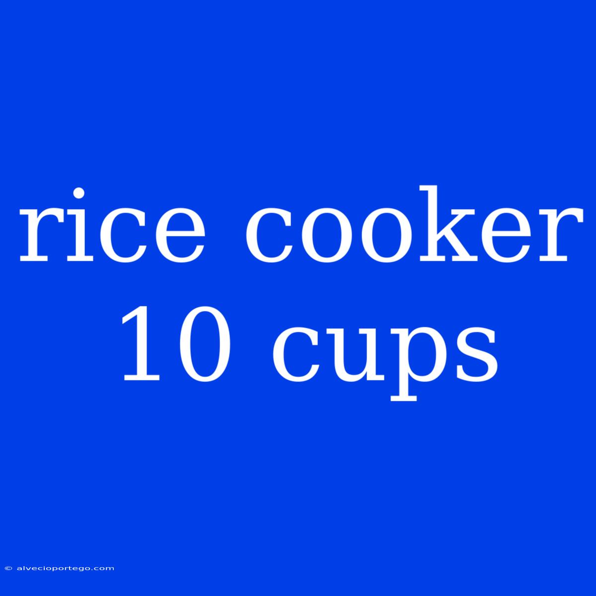 Rice Cooker 10 Cups