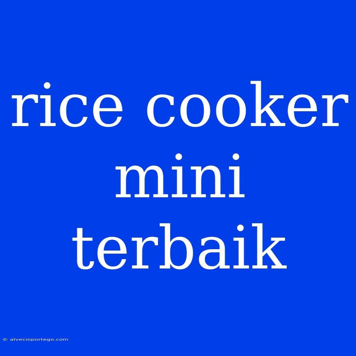 Rice Cooker Mini Terbaik