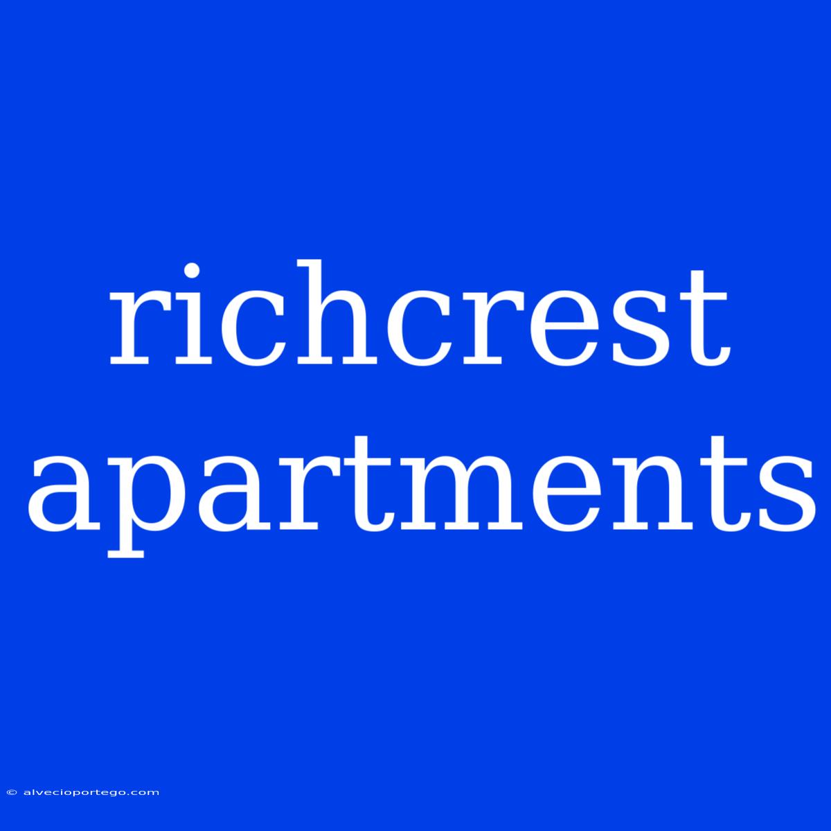 Richcrest Apartments