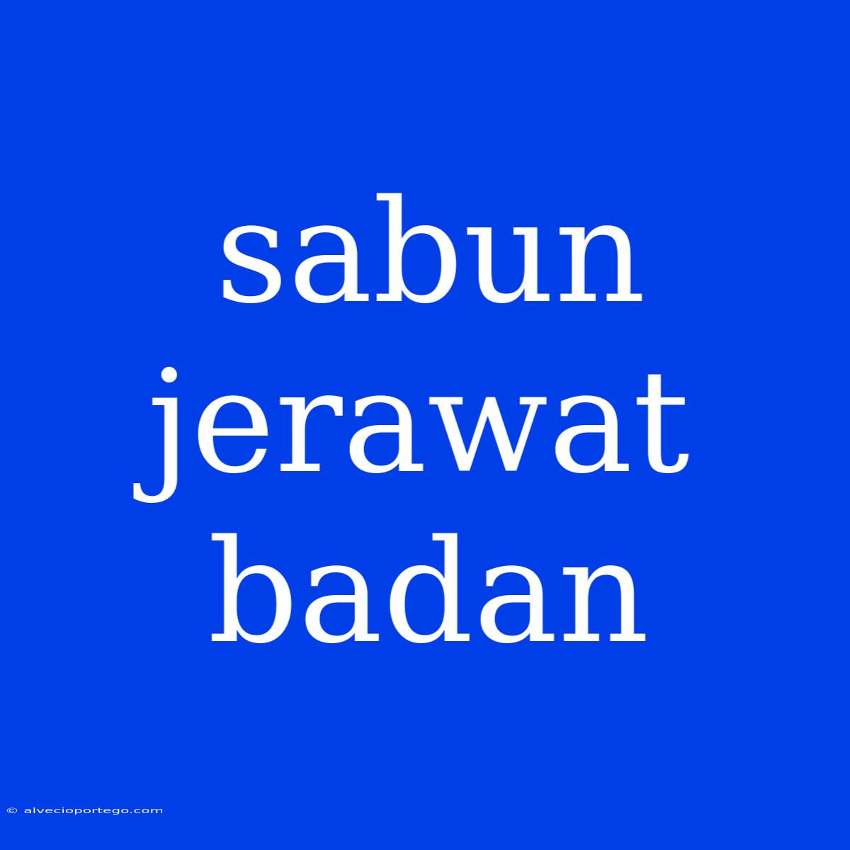 Sabun Jerawat Badan