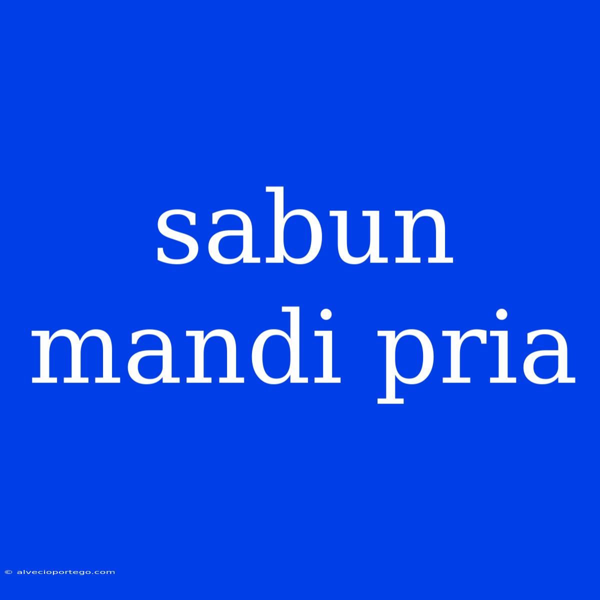 Sabun Mandi Pria