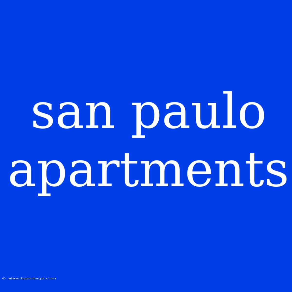 San Paulo Apartments