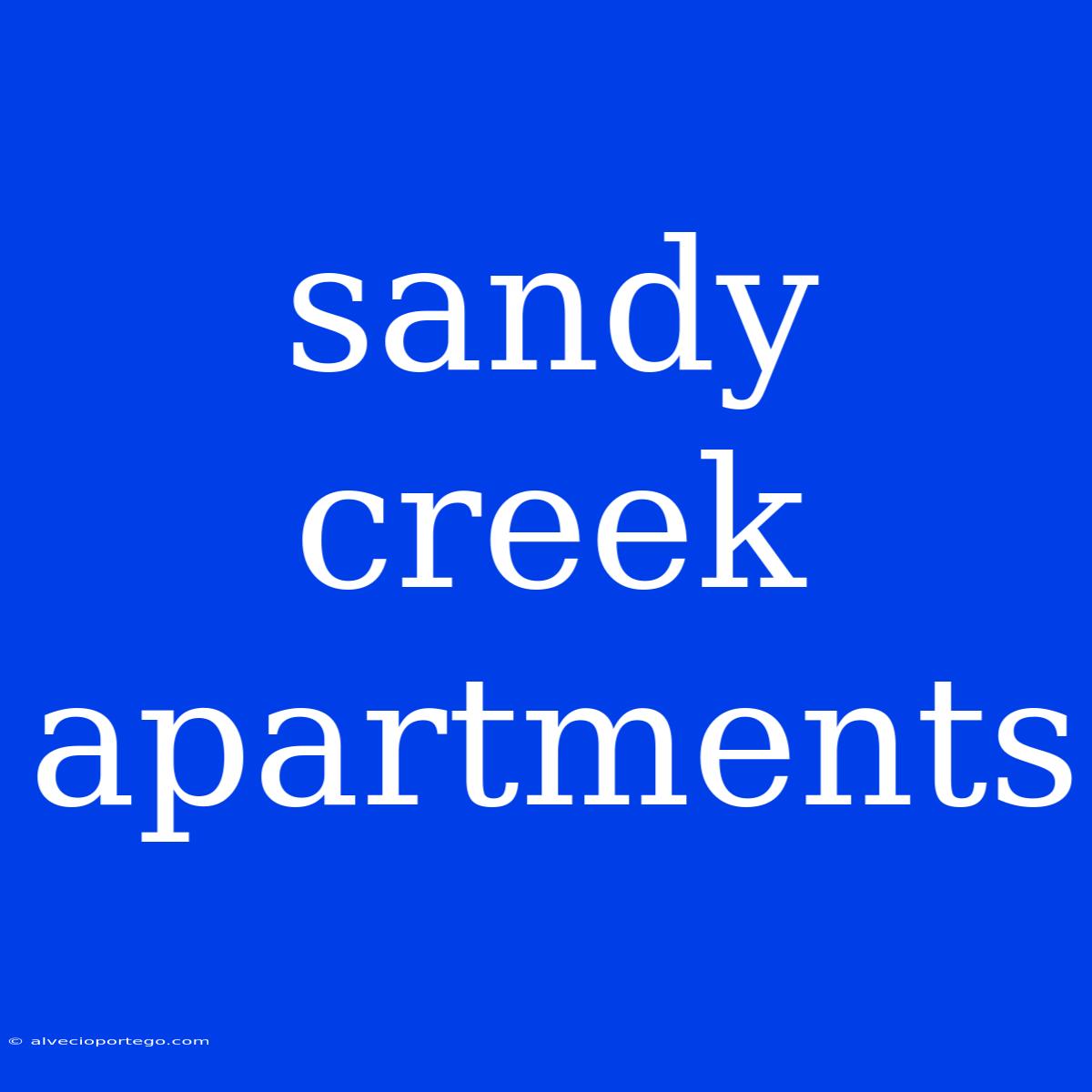 Sandy Creek Apartments