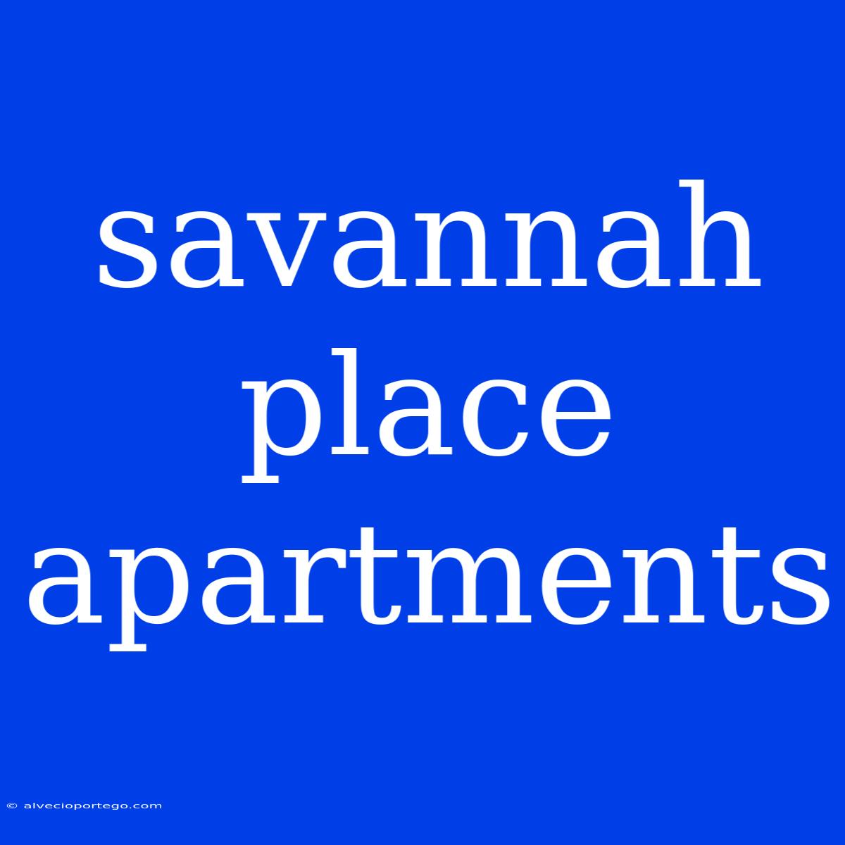 Savannah Place Apartments