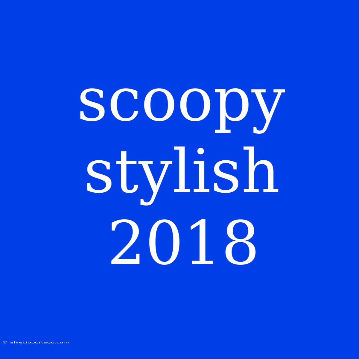 Scoopy Stylish 2018