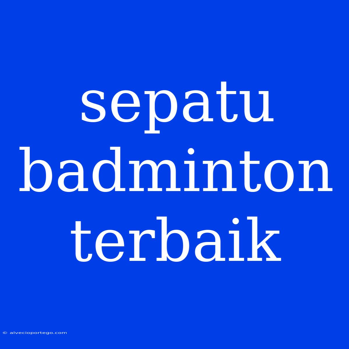 Sepatu Badminton Terbaik