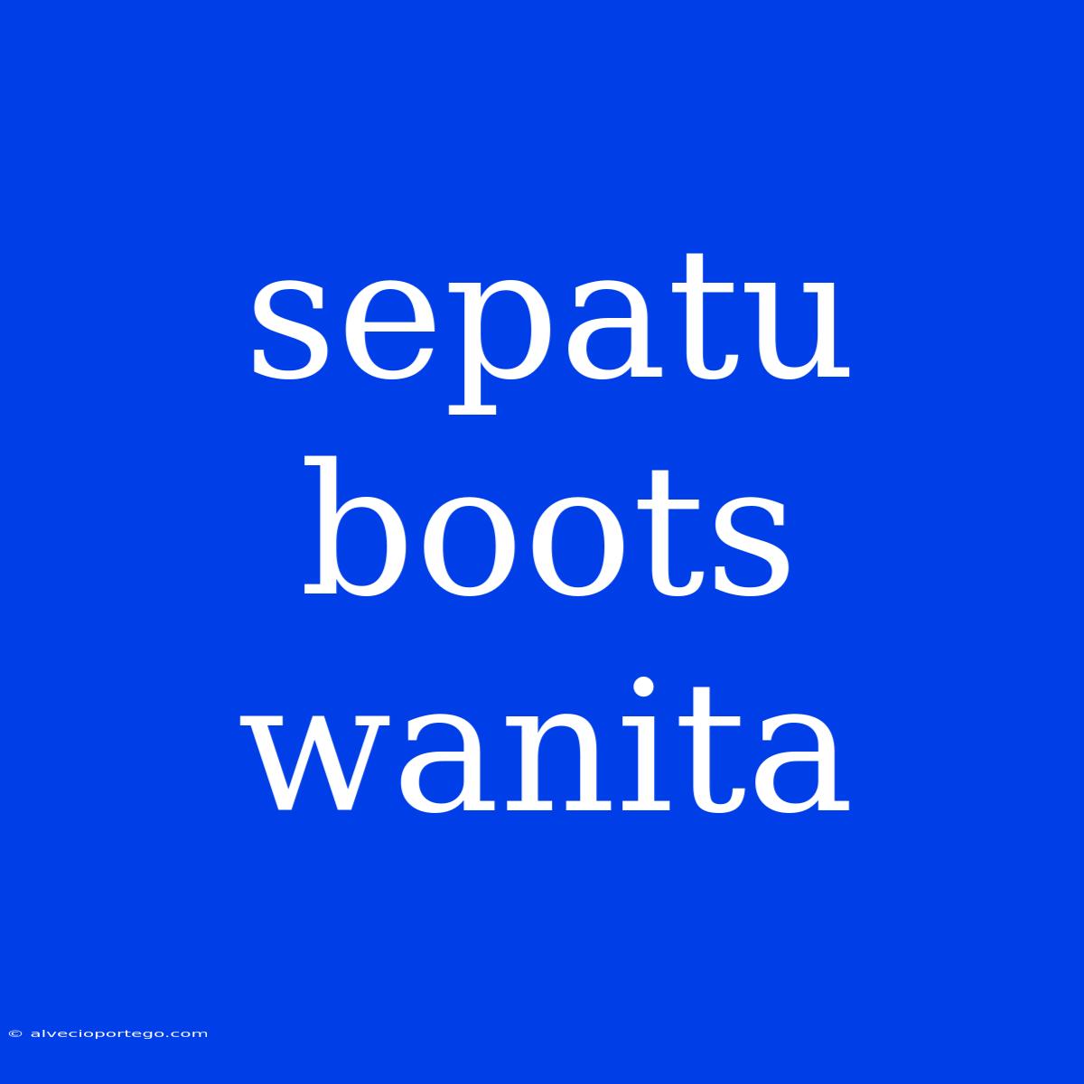 Sepatu Boots Wanita