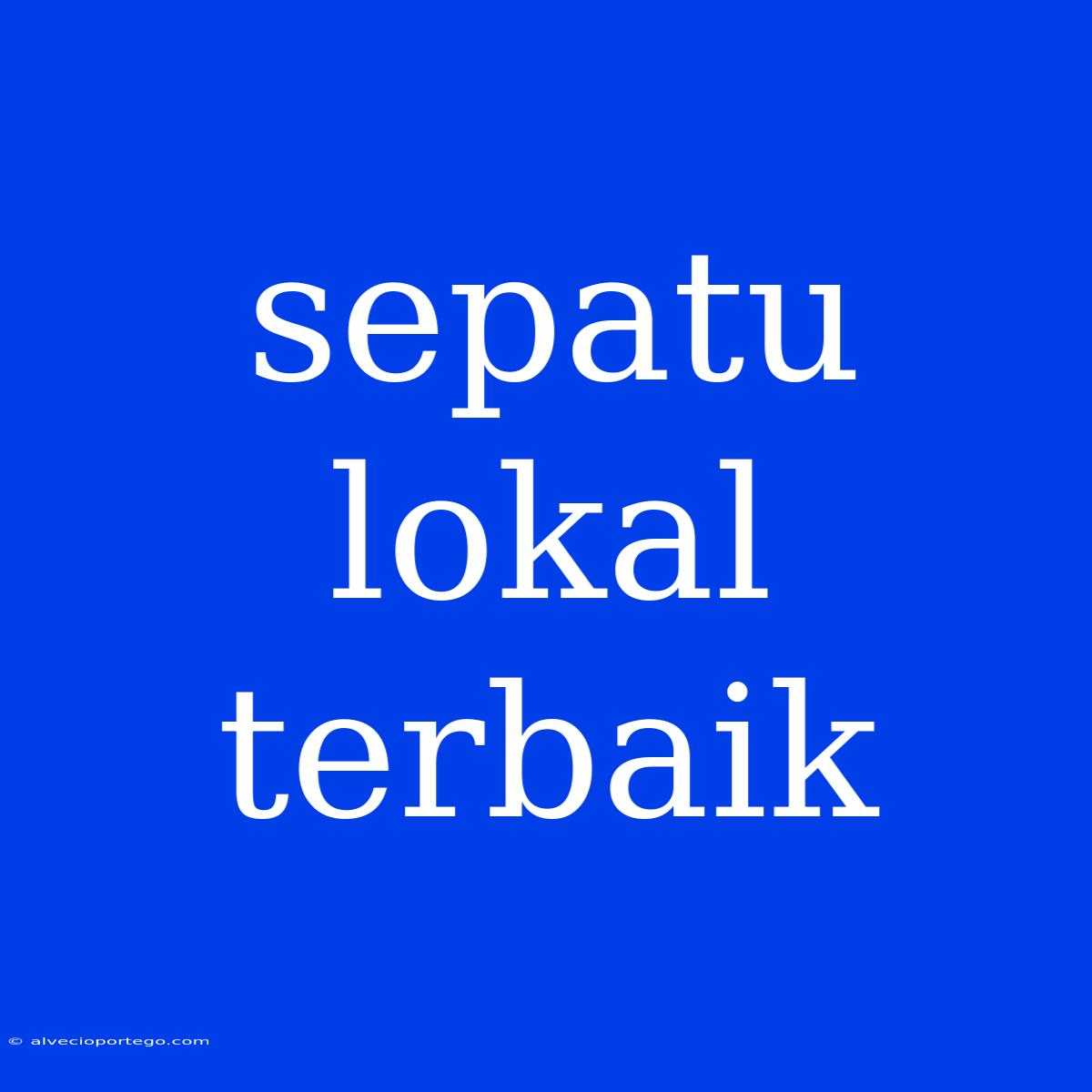 Sepatu Lokal Terbaik