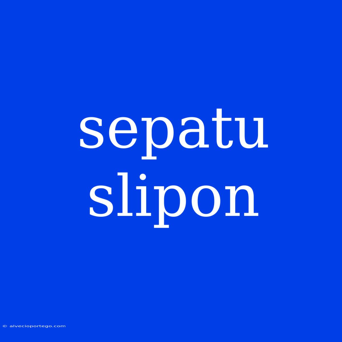 Sepatu Slipon