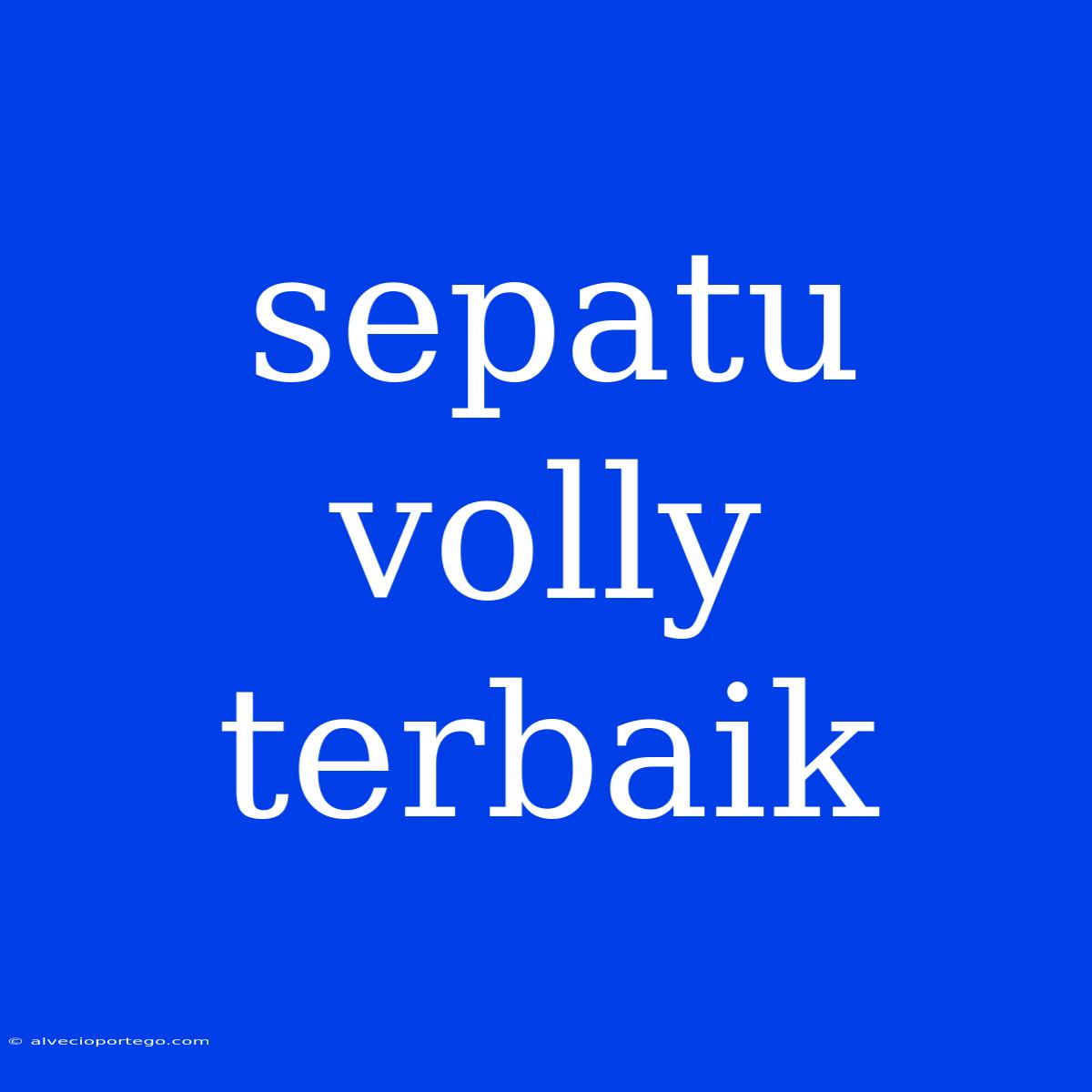 Sepatu Volly Terbaik