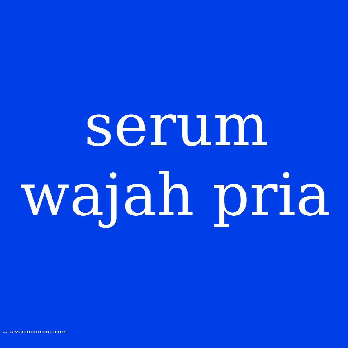 Serum Wajah Pria