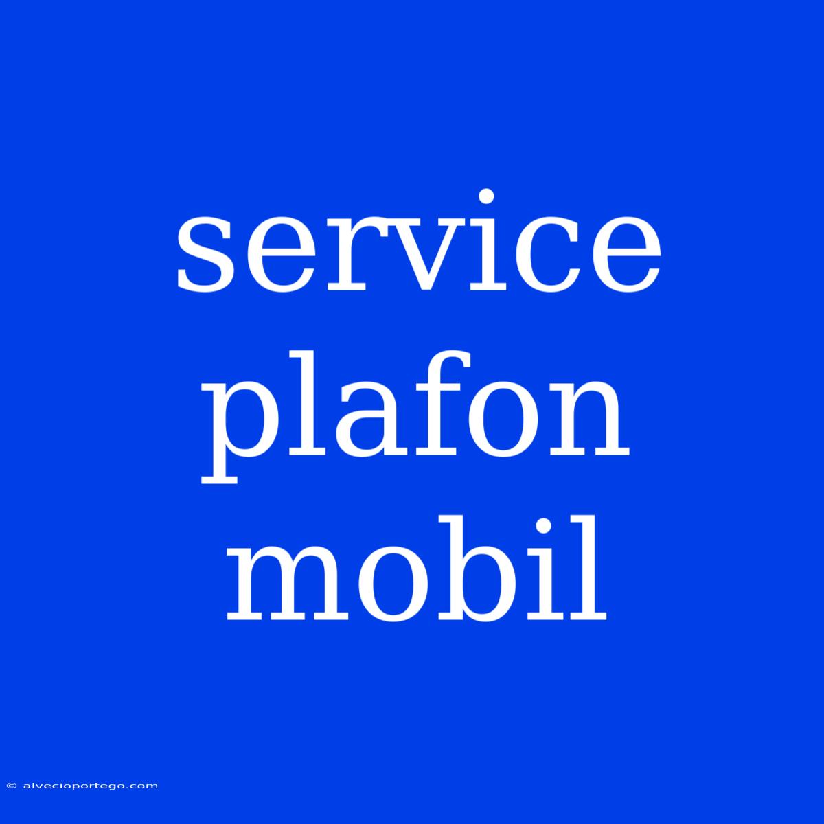 Service Plafon Mobil