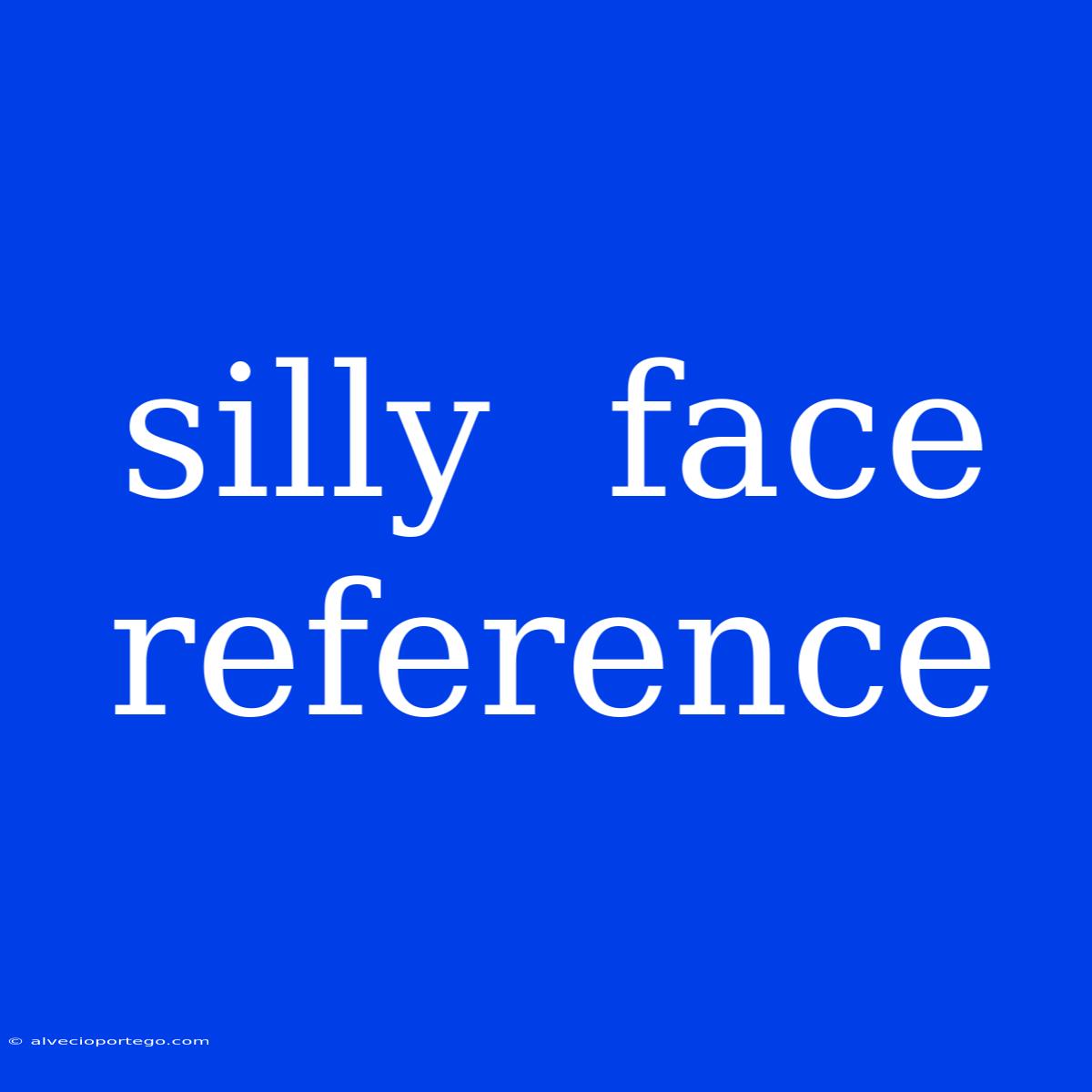 Silly  Face Reference