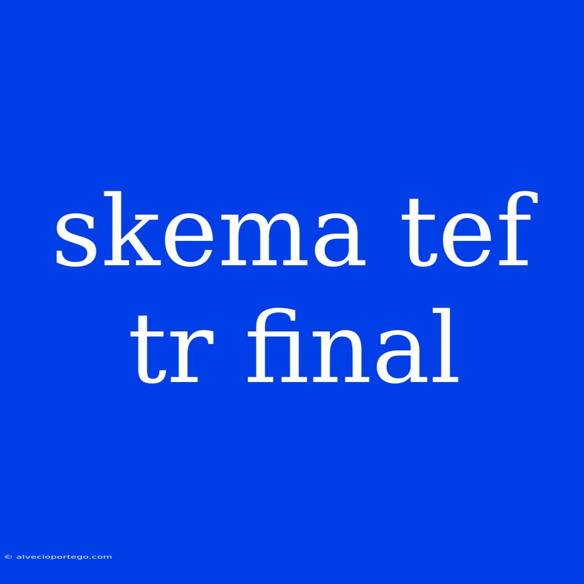 Skema Tef Tr Final