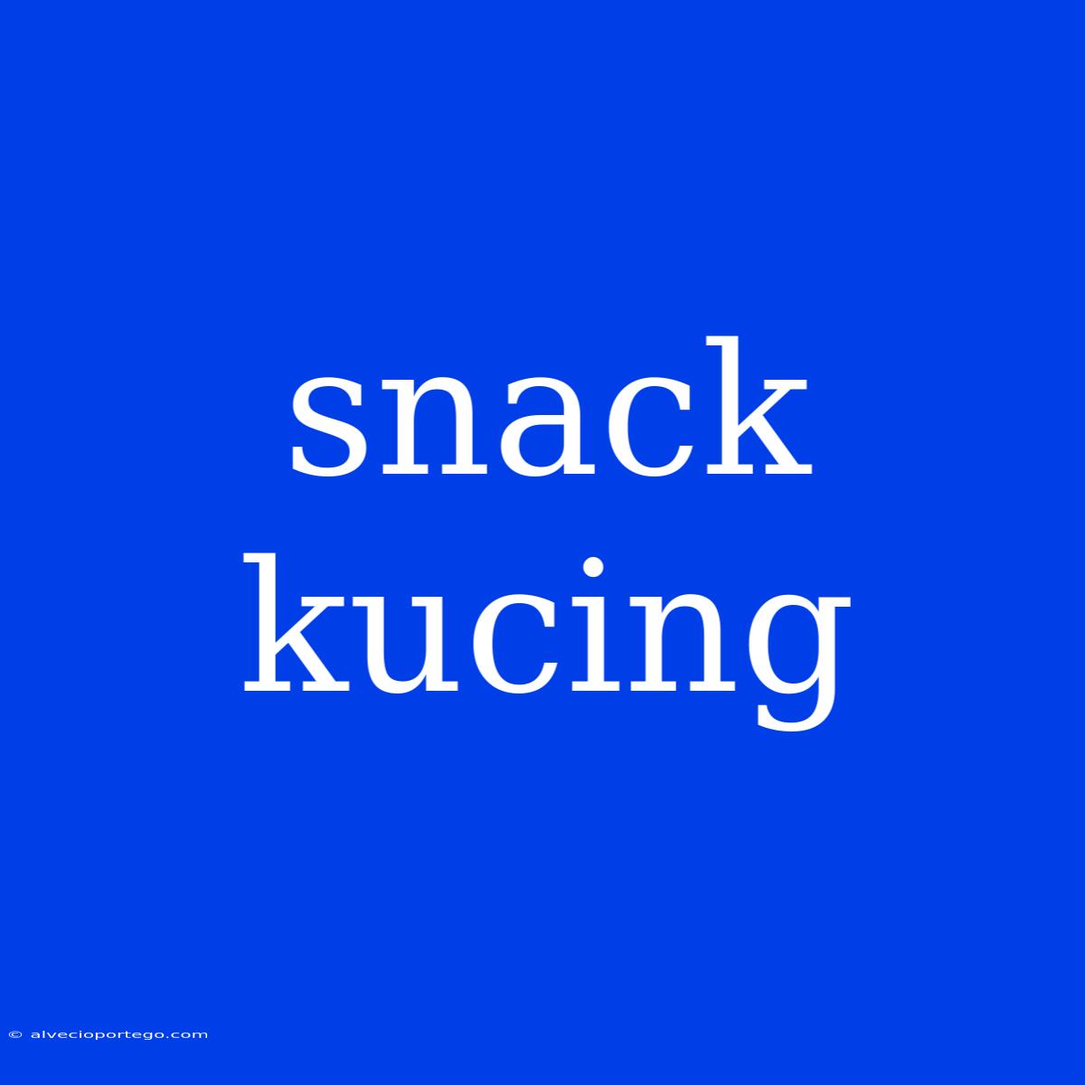 Snack Kucing