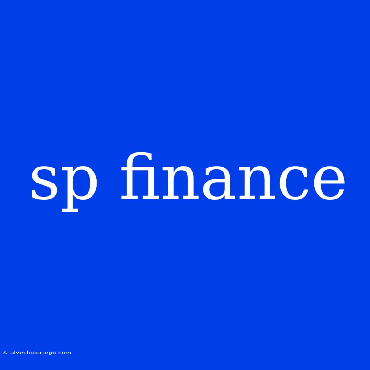 Sp Finance