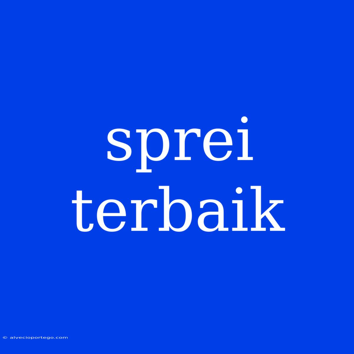 Sprei Terbaik