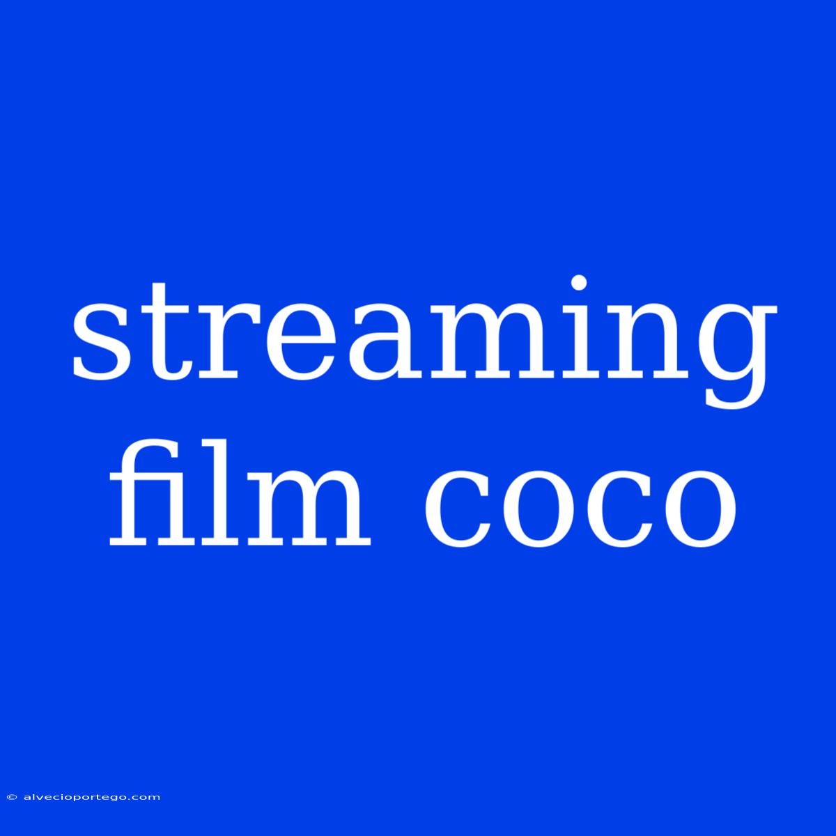 Streaming Film Coco