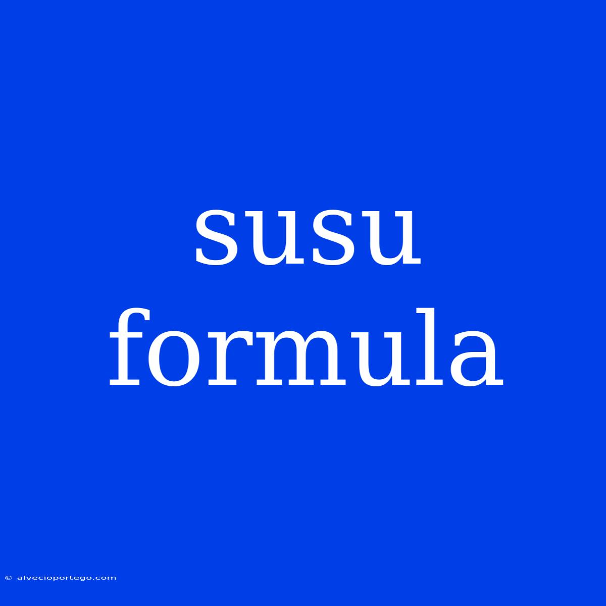 Susu Formula