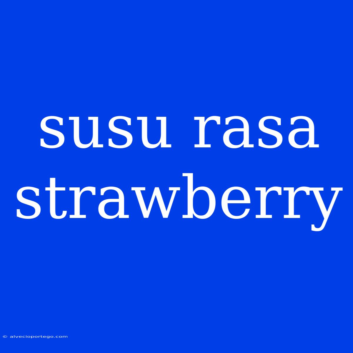 Susu Rasa Strawberry