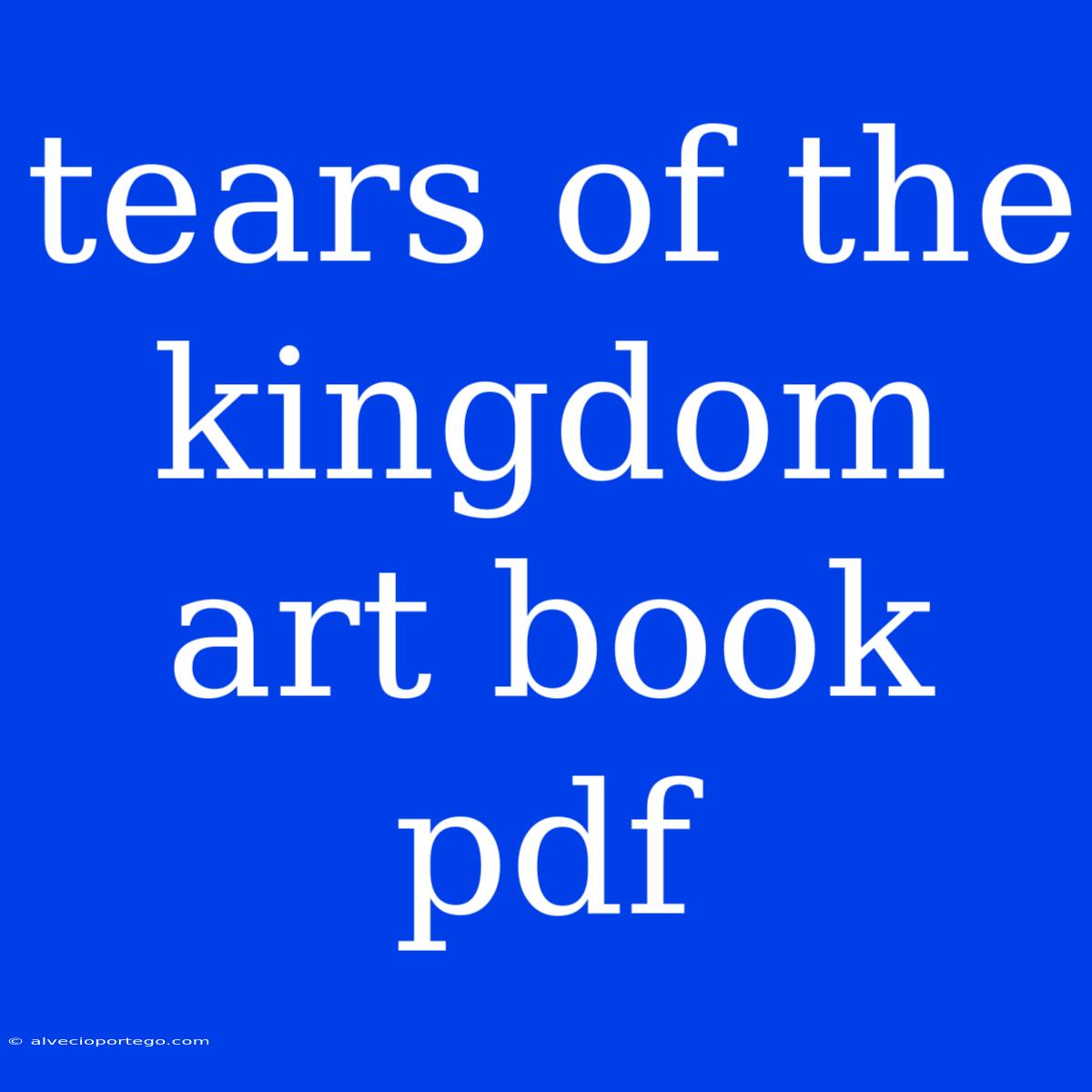 Tears Of The Kingdom Art Book Pdf