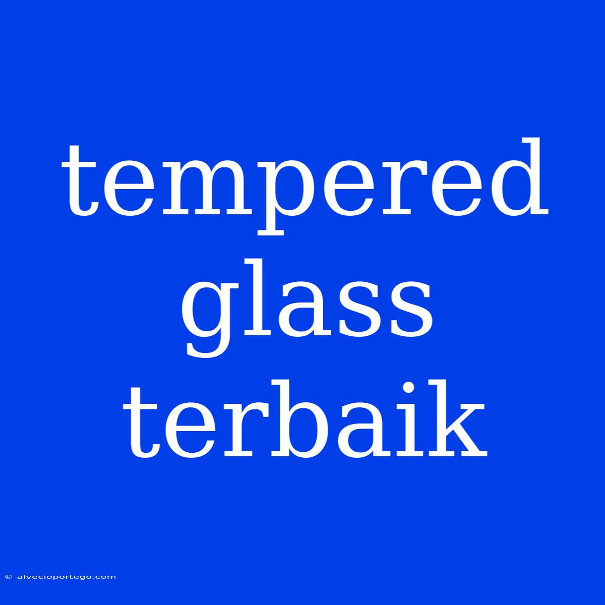 Tempered Glass Terbaik