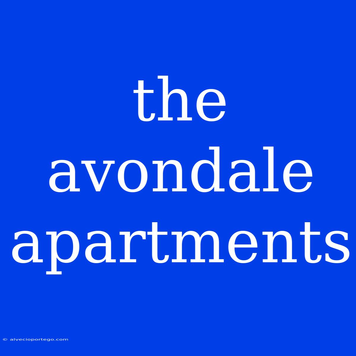 The Avondale Apartments