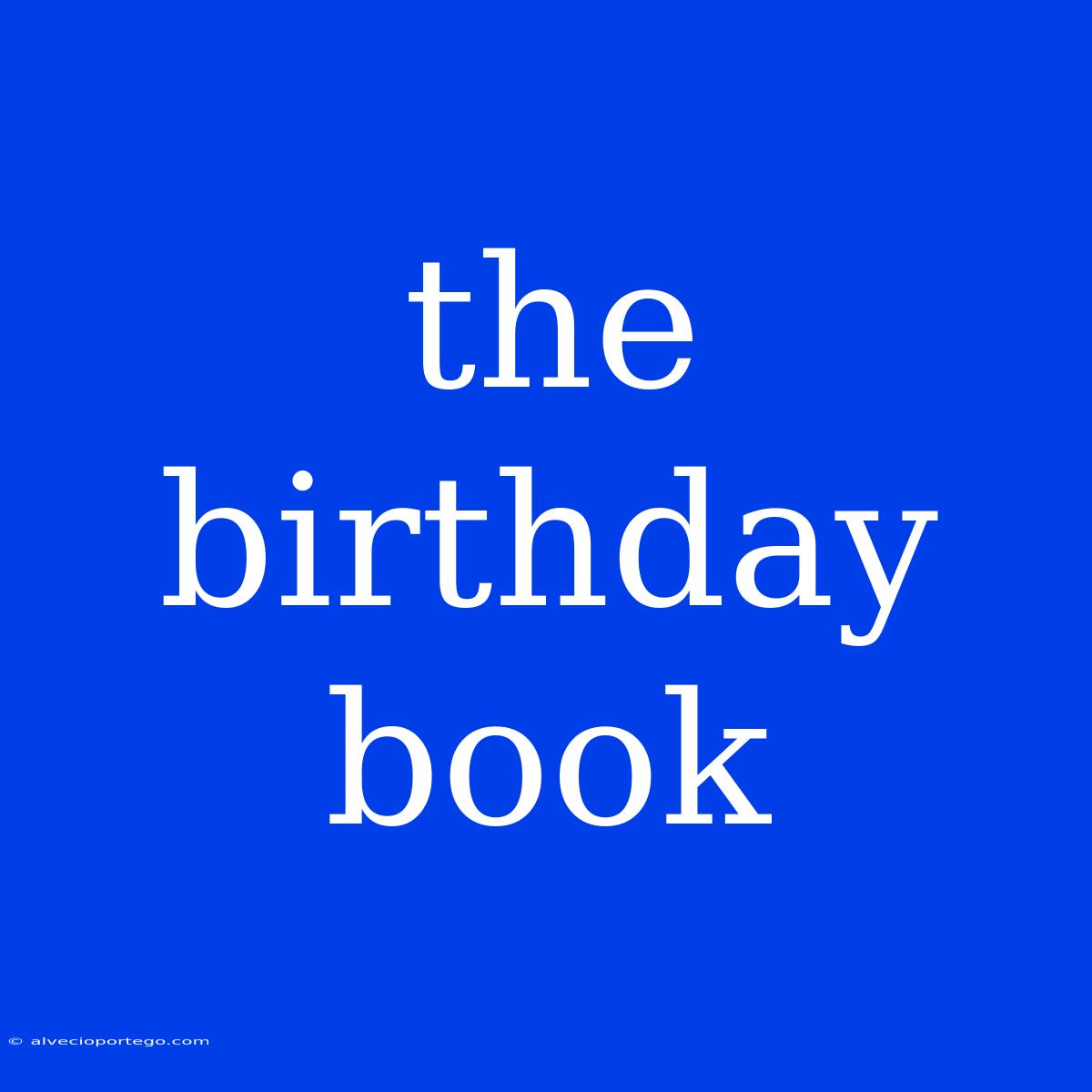 The Birthday Book