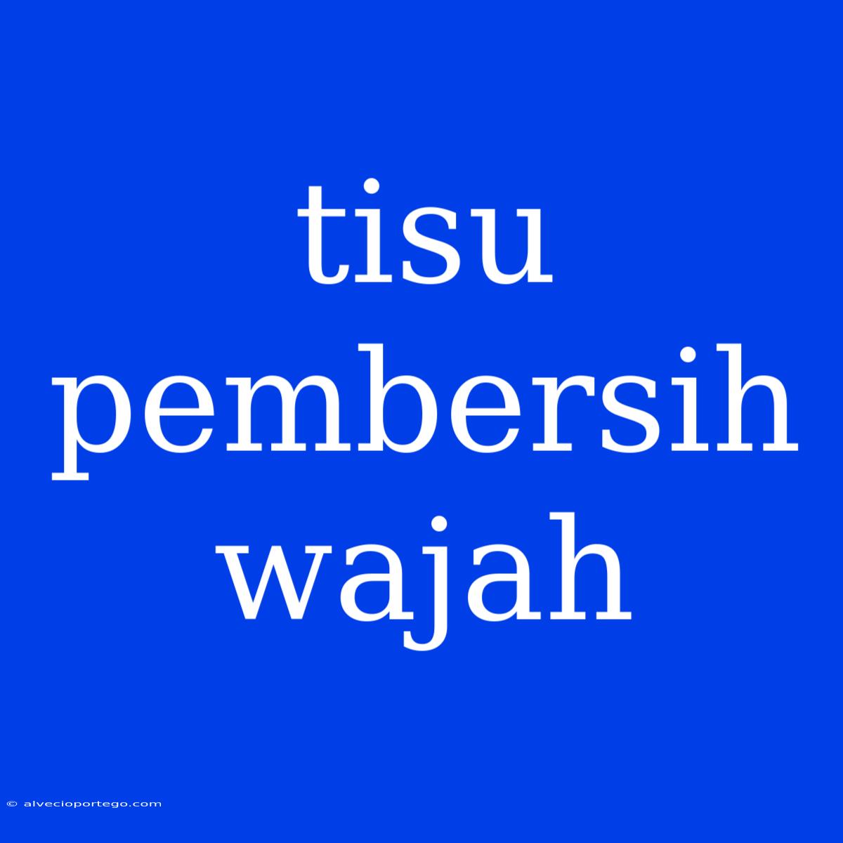 Tisu Pembersih Wajah