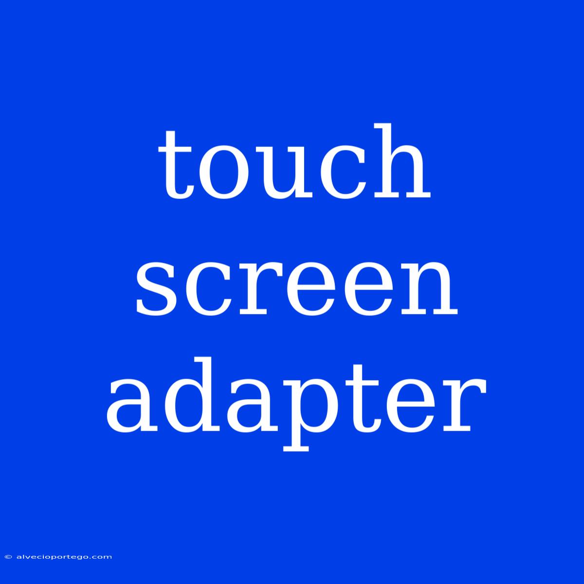 Touch Screen Adapter