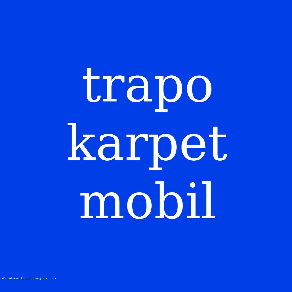 Trapo Karpet Mobil