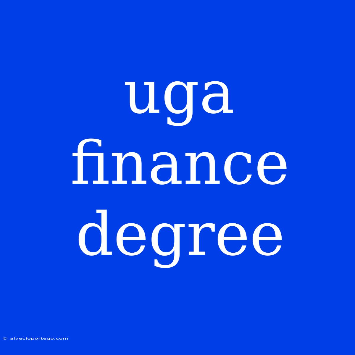 Uga Finance Degree