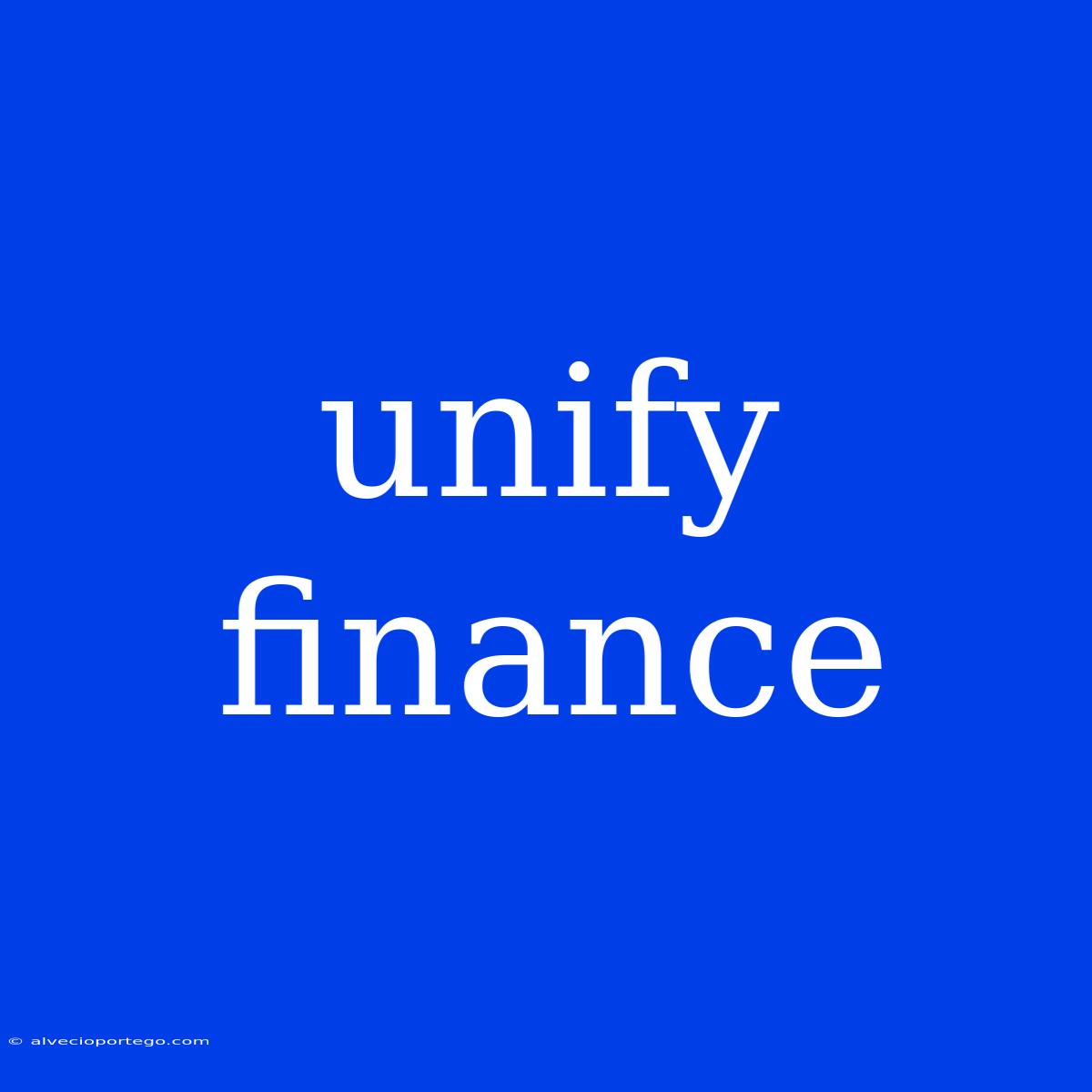 Unify Finance