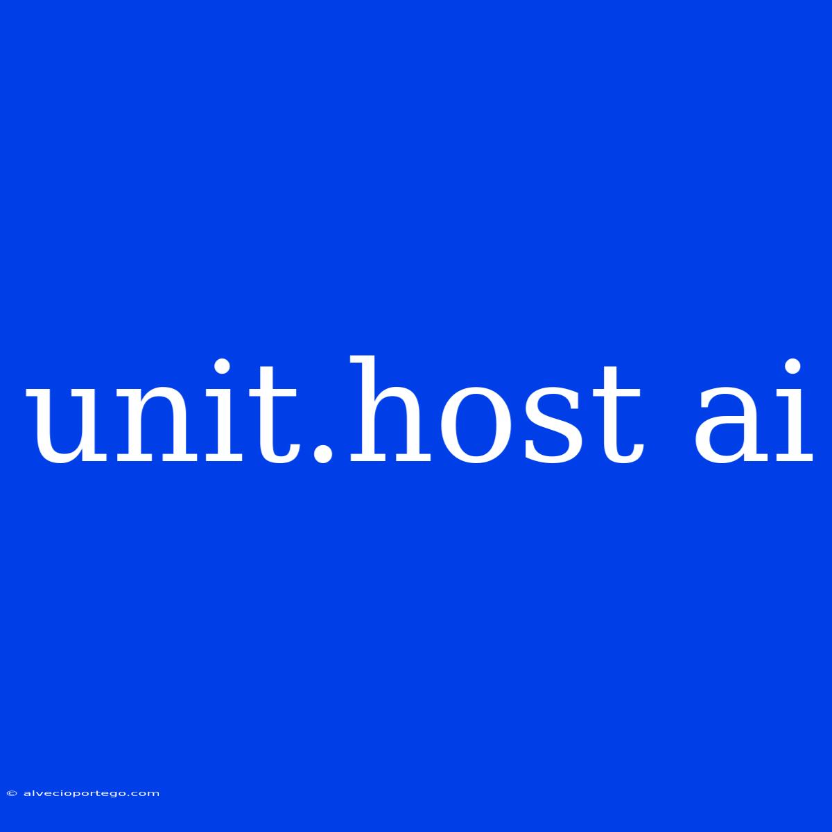 Unit.host Ai