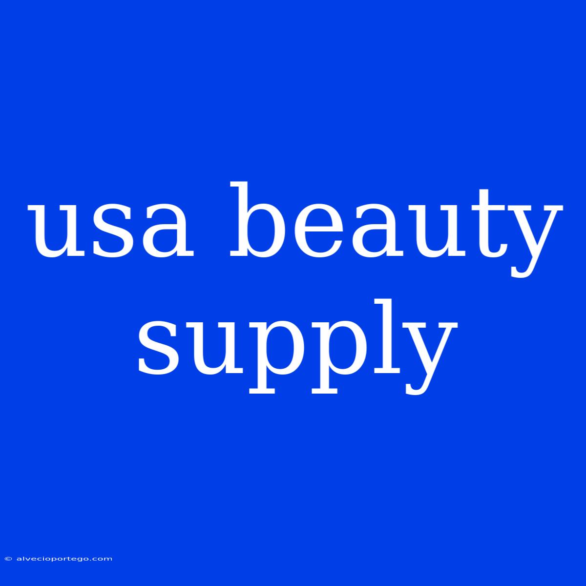 Usa Beauty Supply