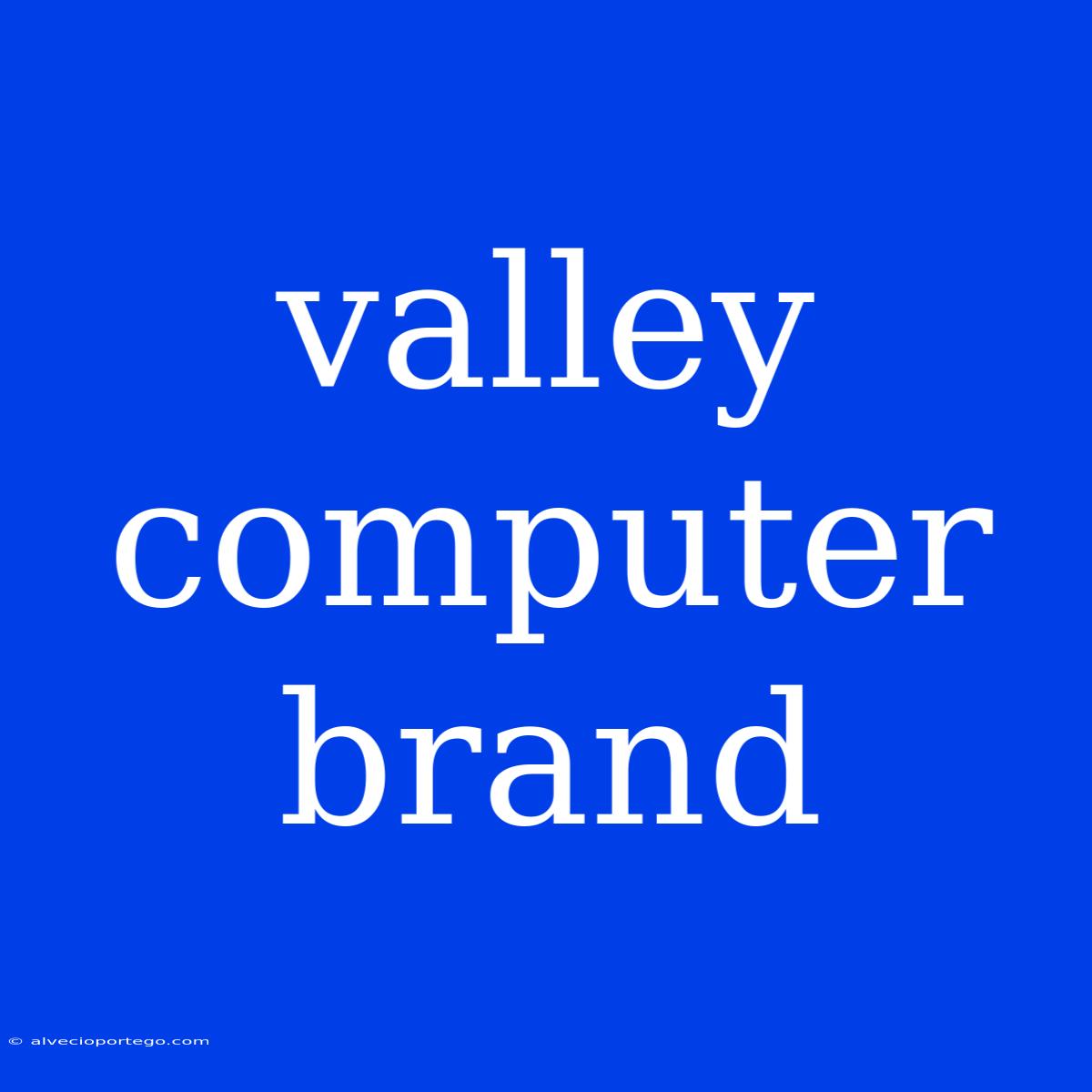 Valley Computer Brand