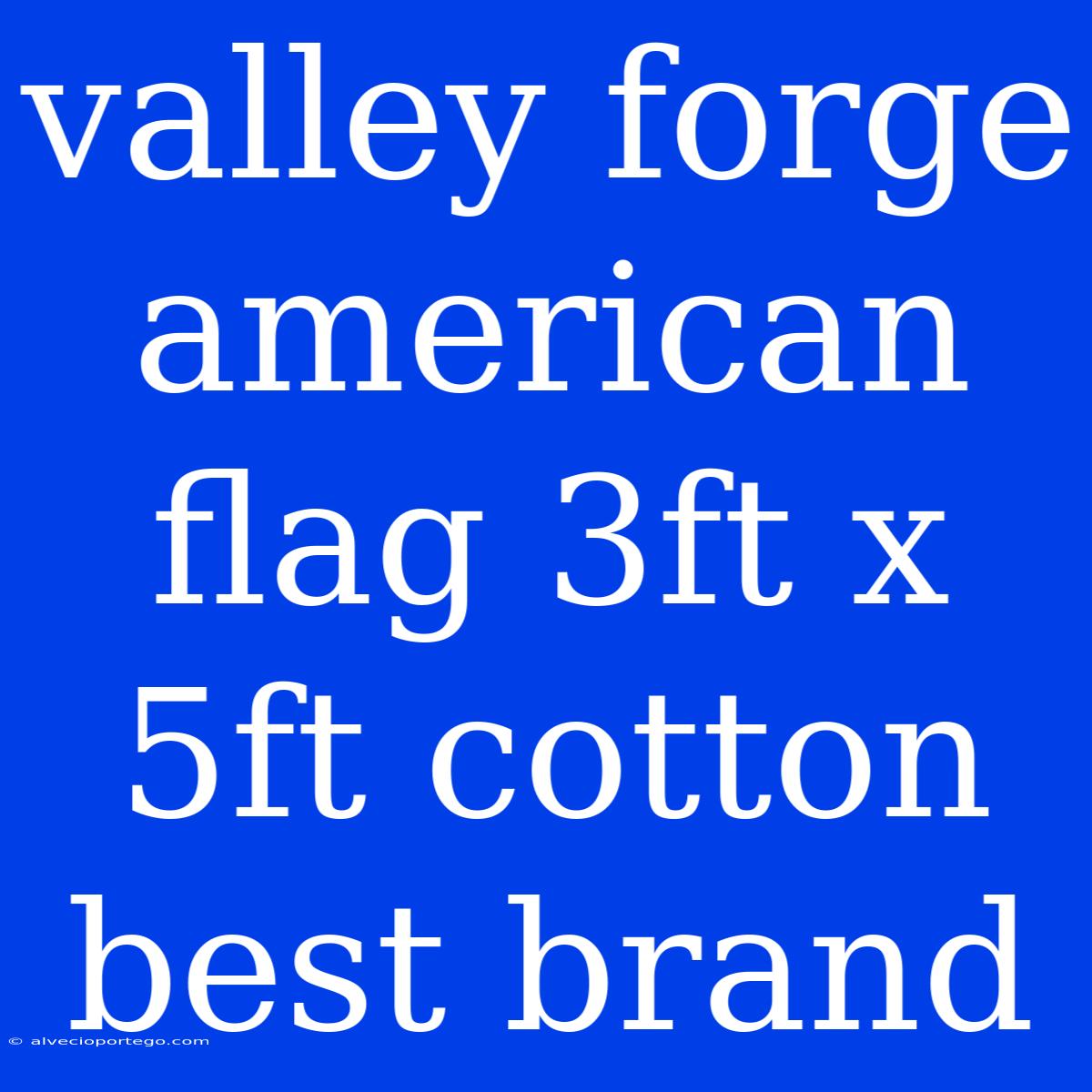 Valley Forge American Flag 3ft X 5ft Cotton Best Brand