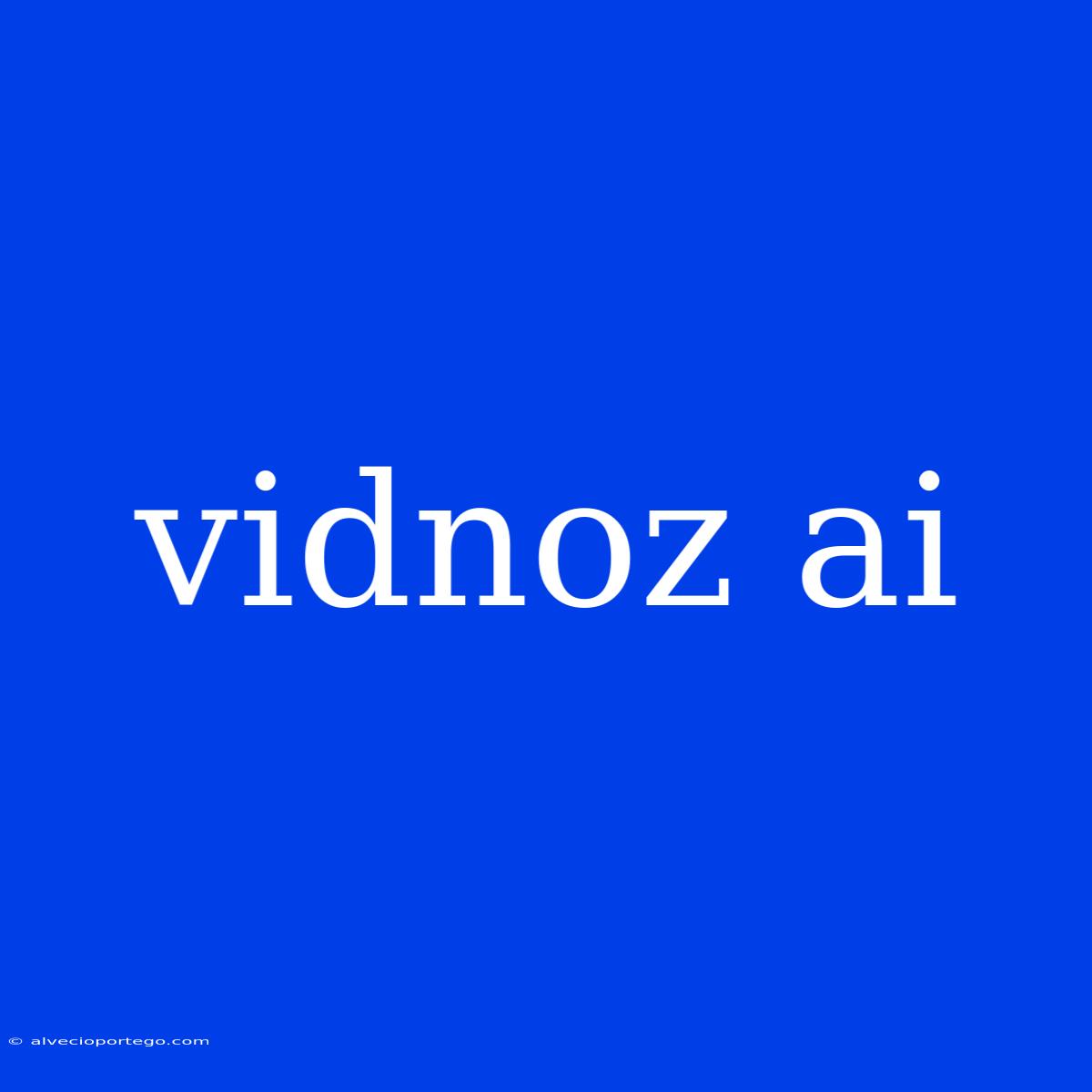 Vidnoz Ai