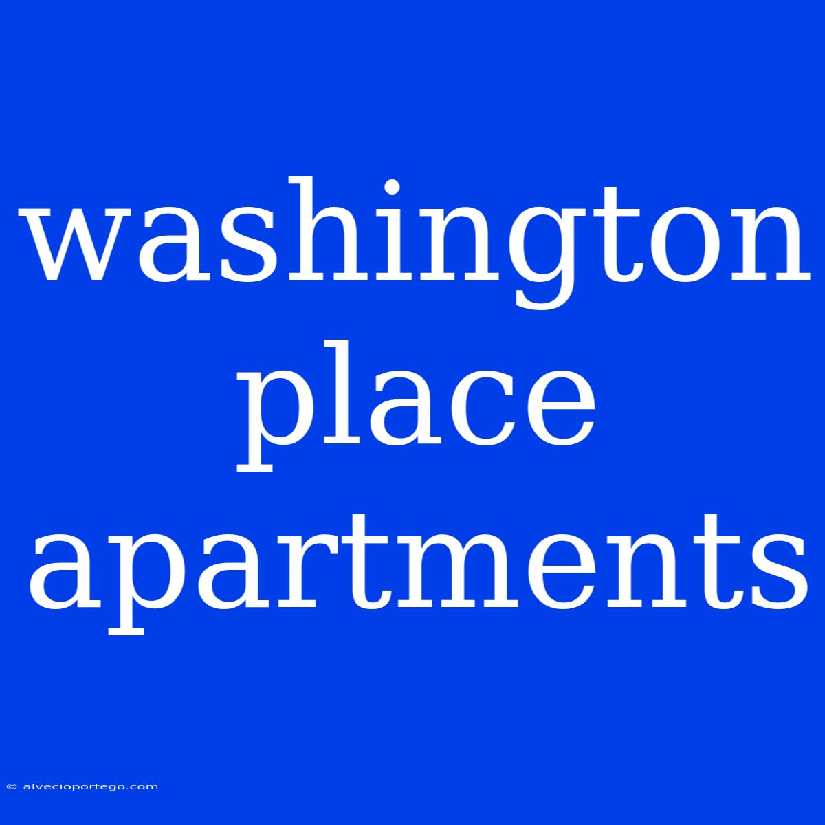 Washington Place Apartments