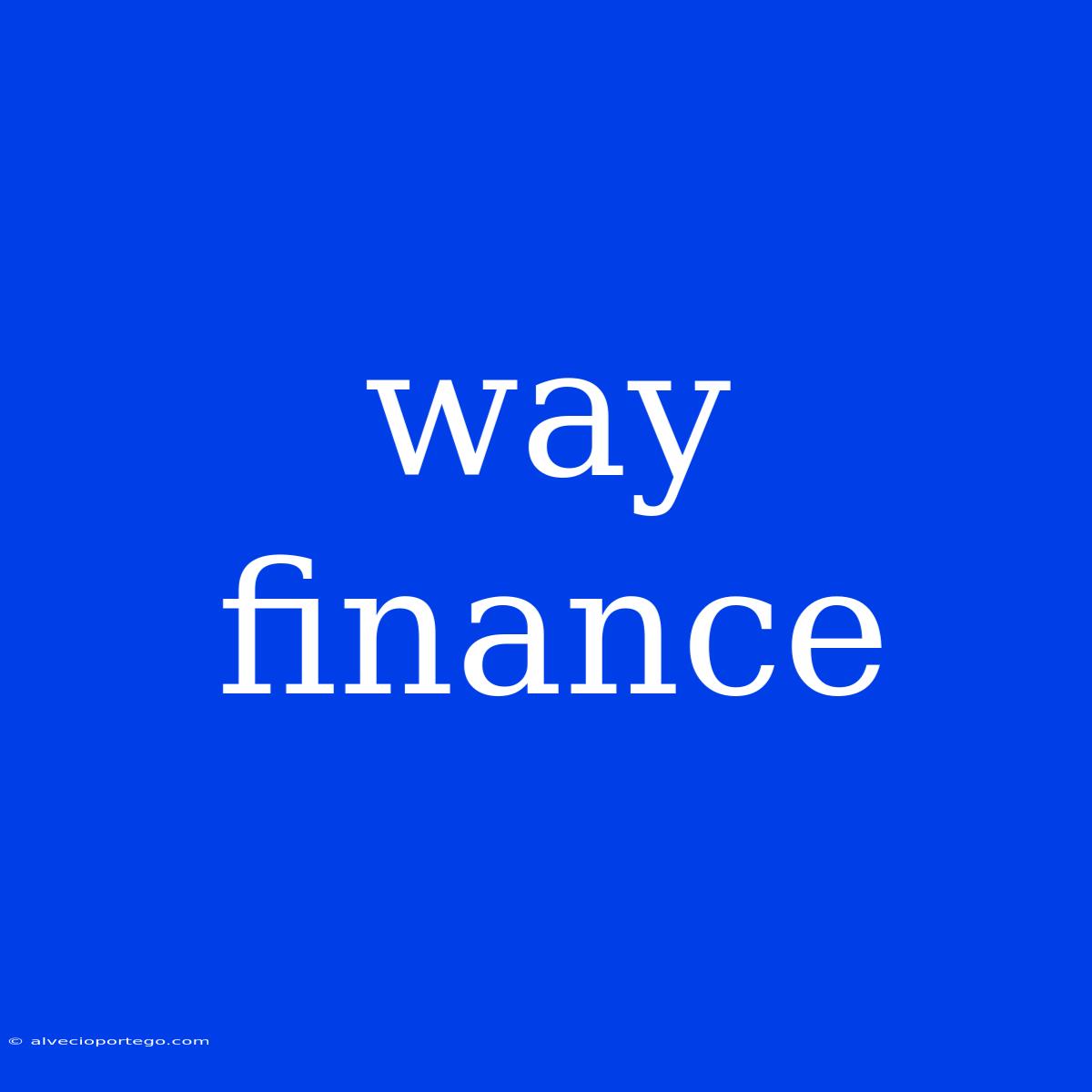 Way Finance