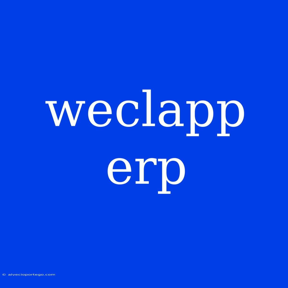 Weclapp Erp