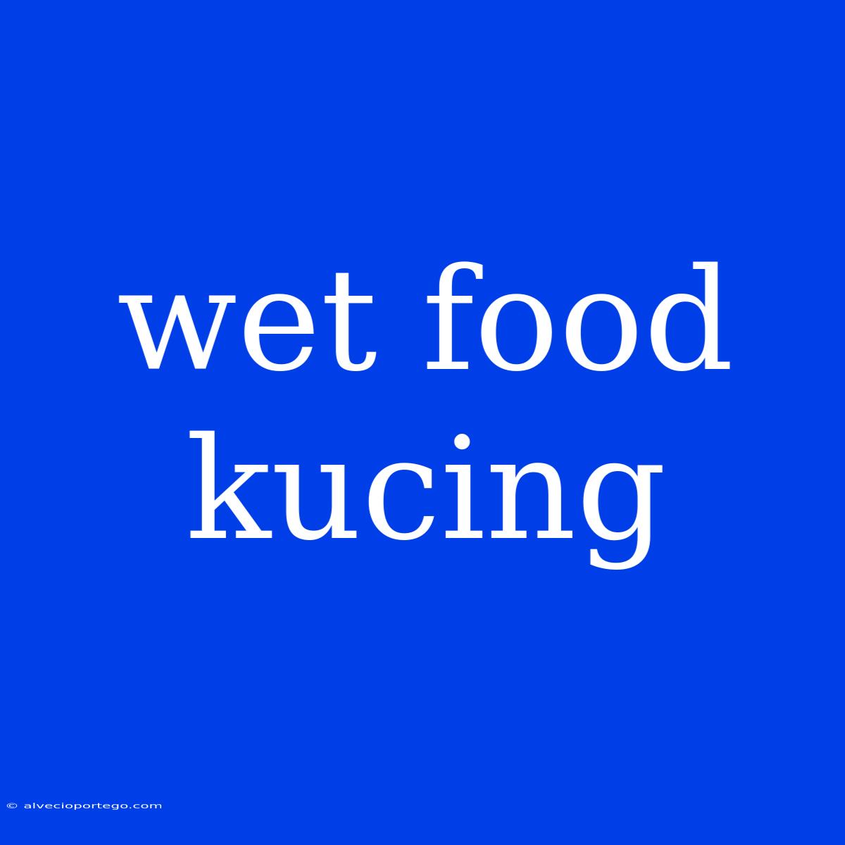 Wet Food Kucing