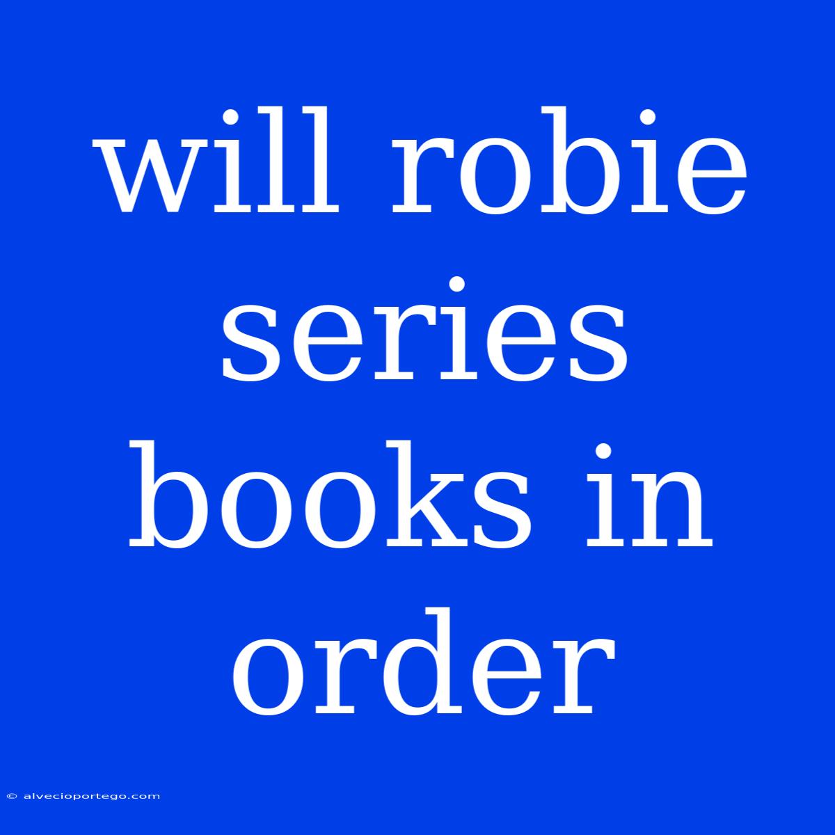 Will Robie Series Books In Order