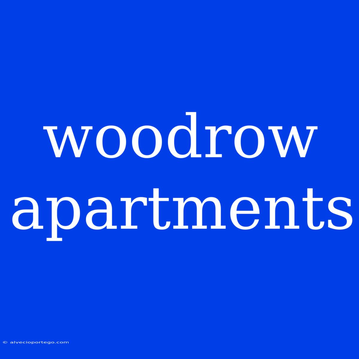 Woodrow Apartments