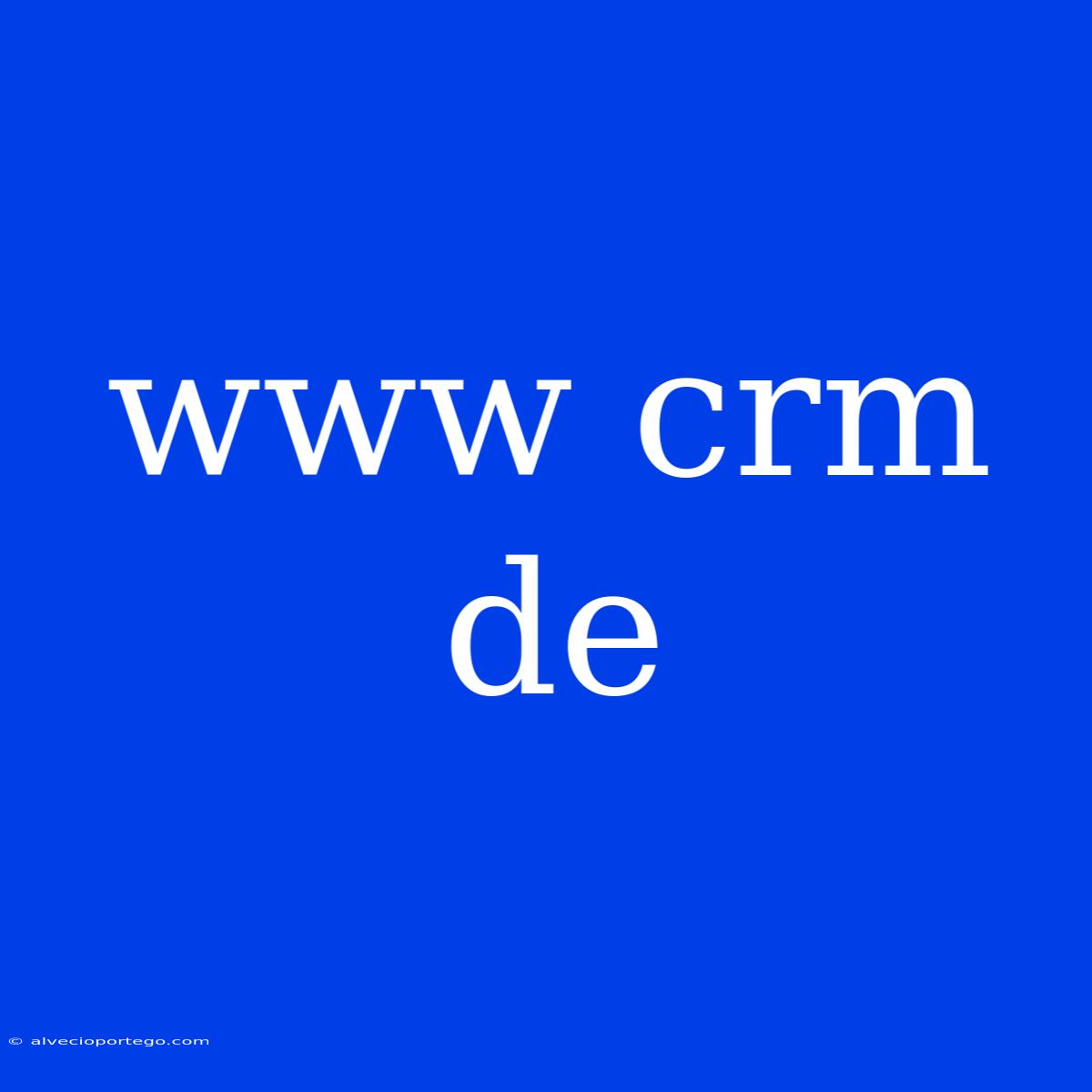 Www Crm De