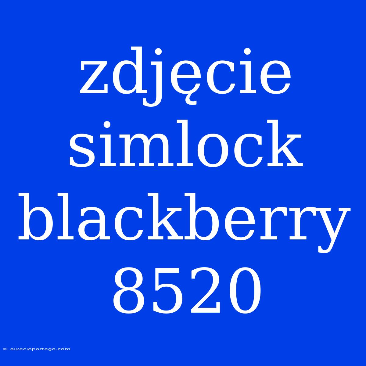 Zdjęcie Simlock Blackberry 8520